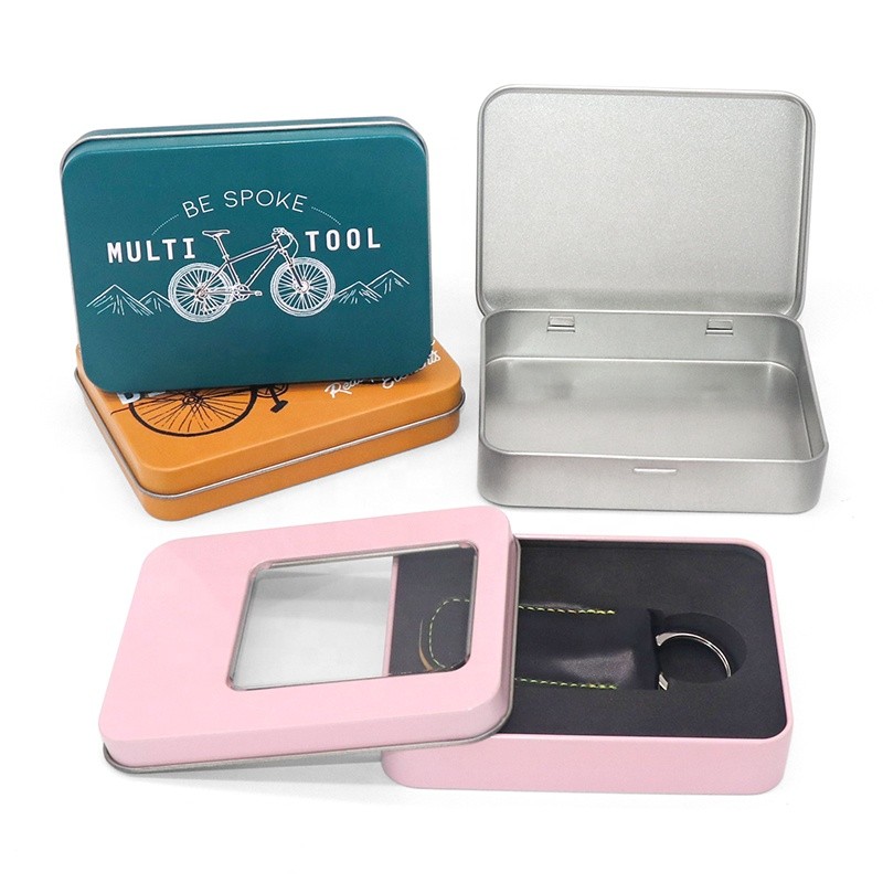 BT1002 Custom Printed Tin Box Packaging Square Metal Chocolate Tin Box Tea Box Gift Box