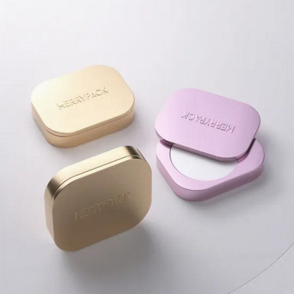 BT042925 Creative Design Metal Cosmetic Container Solid Perfume Container Slide Tin Balm Container