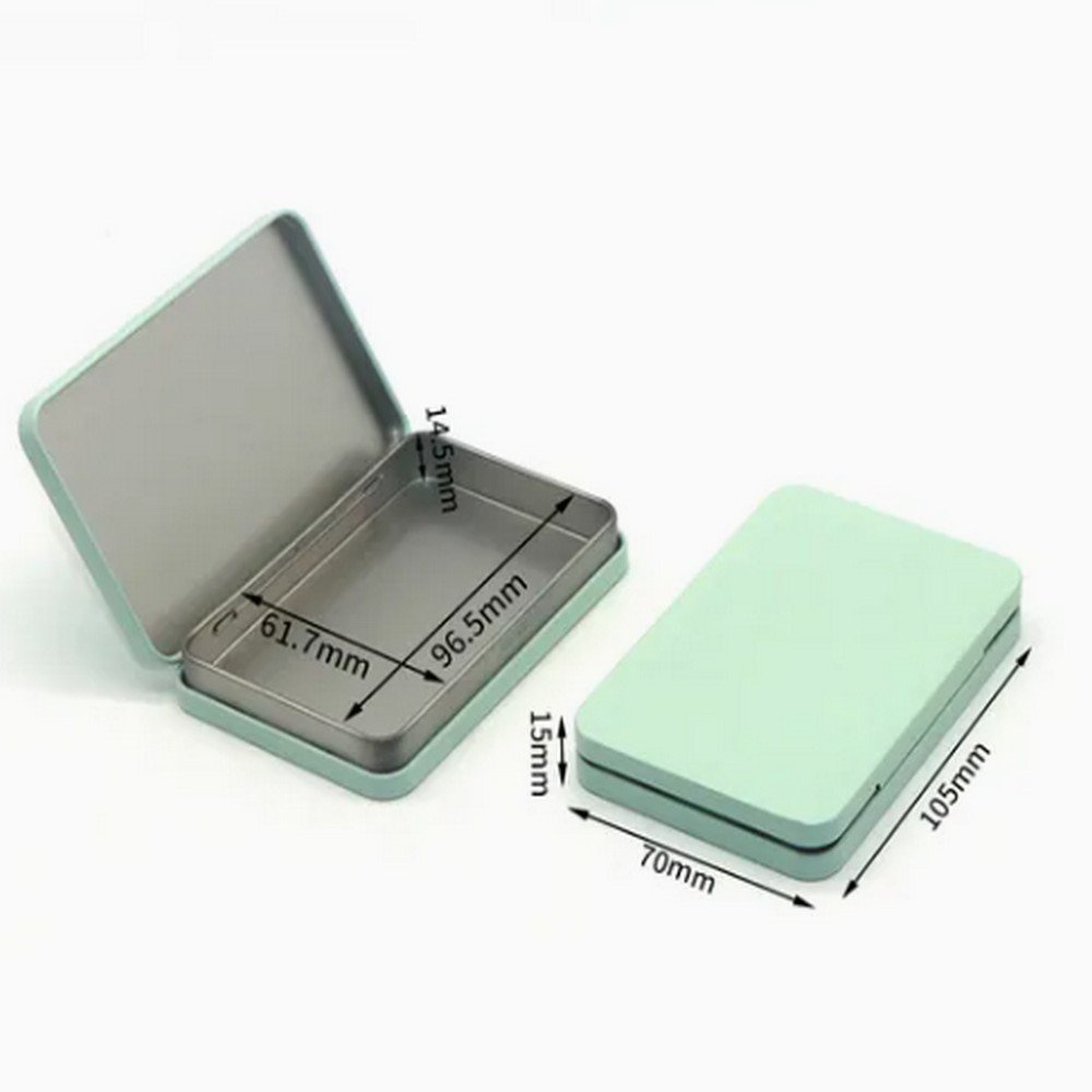 BT0812 High Quality Air Tight Tin Box Metal Stash Tin Box Tobacco Metal Tin Box with Hinged Lid Black