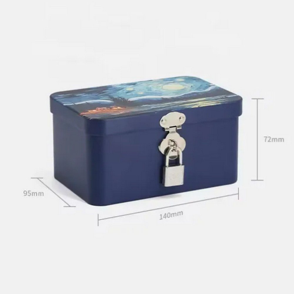 BT08234 Factory Custom Size Hinged Tin Box Printing Lockable Large Container Chocolate Gift Packaging Tin Box with Fast Delivery