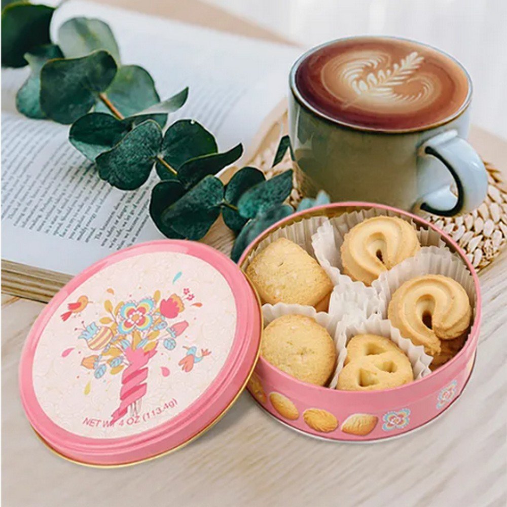 BT10013 Vacuum Forming Custom Thanksgiving Day Butter Flavored Cookies Snack Butter Crispy Cookies/Candy Tin Box Candy Tin Packaging Candy Jar Tin Factory Supply