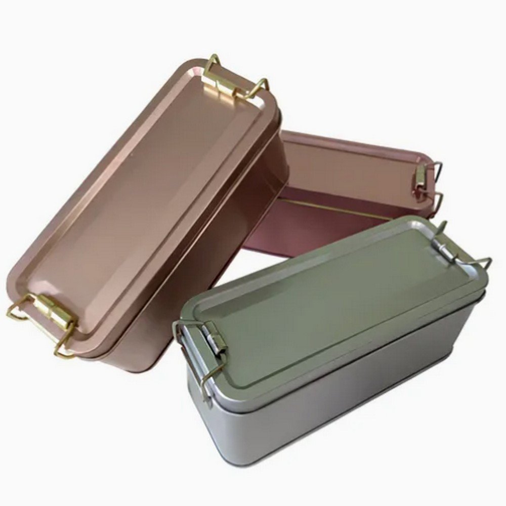 BT105732 High Quality Food Grade Tiramisu Metal Tin Box Packaging with Lock for Cakes Candy Desserts Fruits Tiramisu Tin Can Container Box/Matal Tin Can