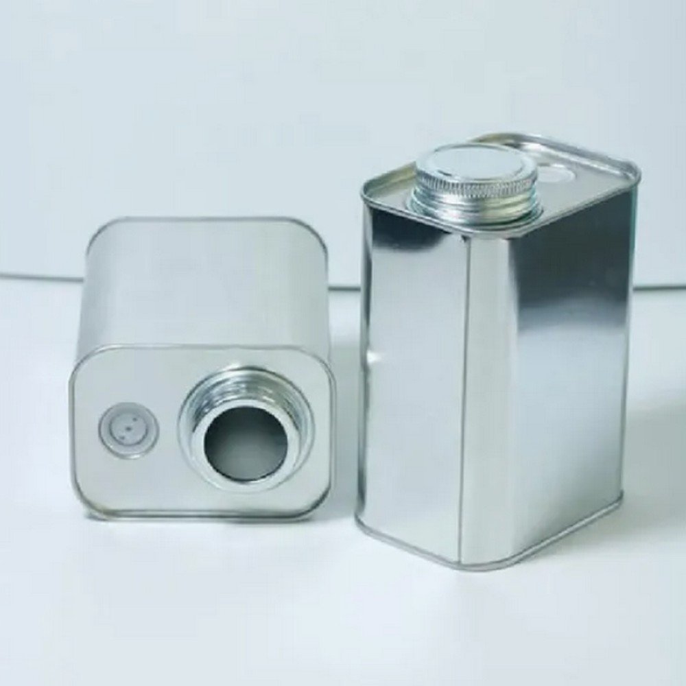 BTCF1031221 Wholesale Custom Logo Square Coffee Tin Can with Air Valve 100-500g Metal Empty Coffee Bean Can for Food Packaging