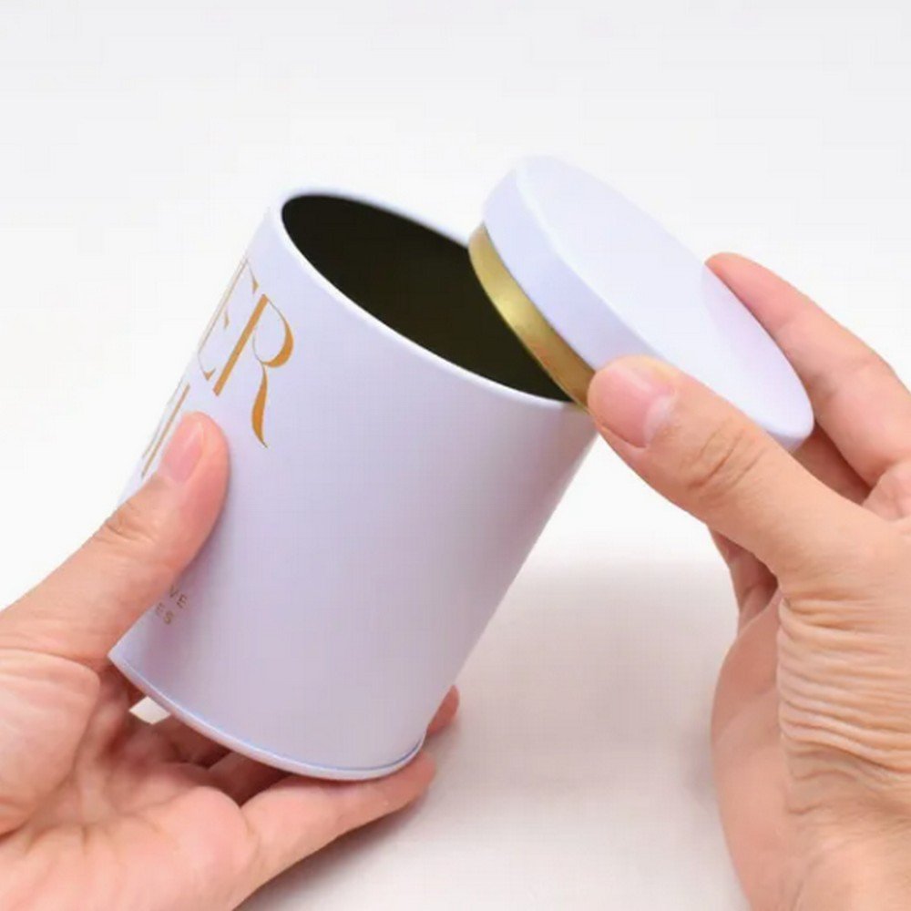 BTJ50812 Manufacturer Wholesale 500g Airtight Cylinder Coffee Powder Tin Can Empty Hot Chocolate Powder Tin Container with Easy Peal Ring Pull Seal Lid