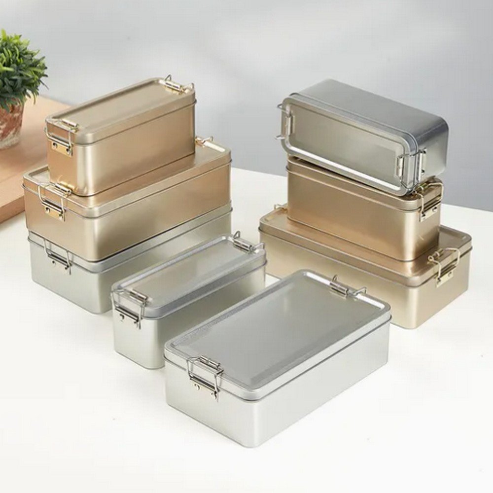 BT07152 Food Grade Tiramisu Metal Tin Box Packaging with Lock for Cakes Candy Desserts Fruits Tiramisu Tin Can Container Box/Metal Tin Can in Stock