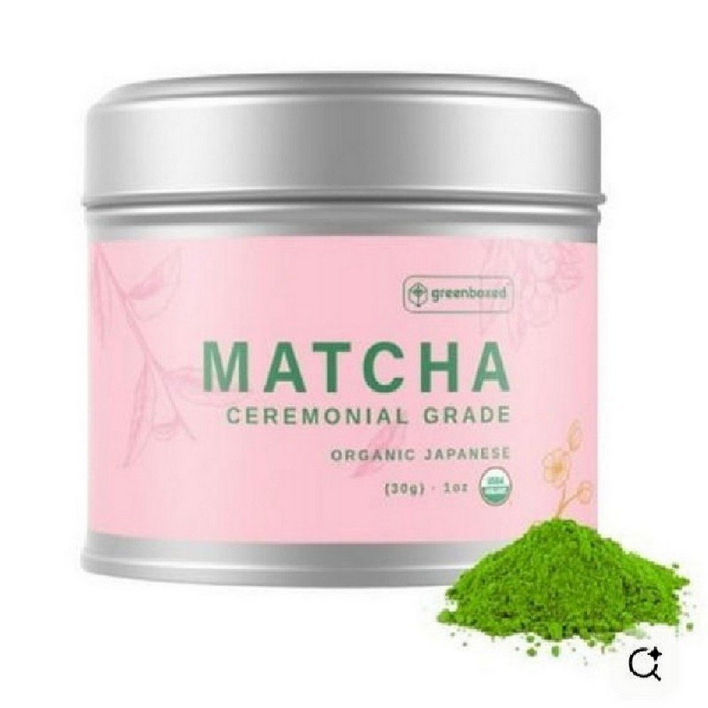 BTM0824 Custom Printed Tinplate Airtight Round Matcha Storage Tin Box 30g 50g