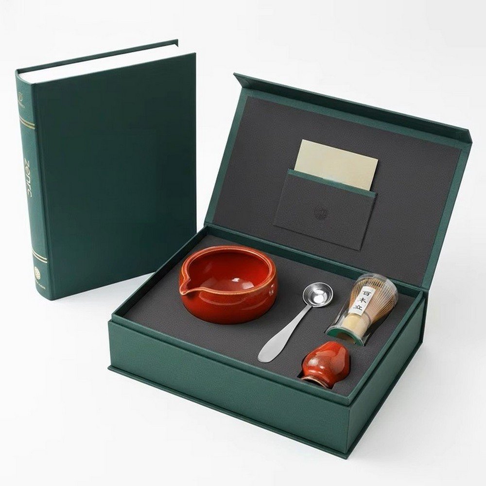 BT050234 in Stock Pink Matcha Kit Ceramic Chawan Matcha Bowl Whisk Set Light Pink Matcha Set Tin Can